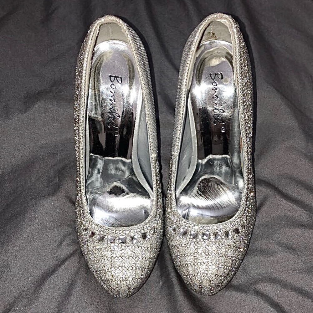 Bonnibel Silver Glitter 5 1/2 Hera-2 Heels